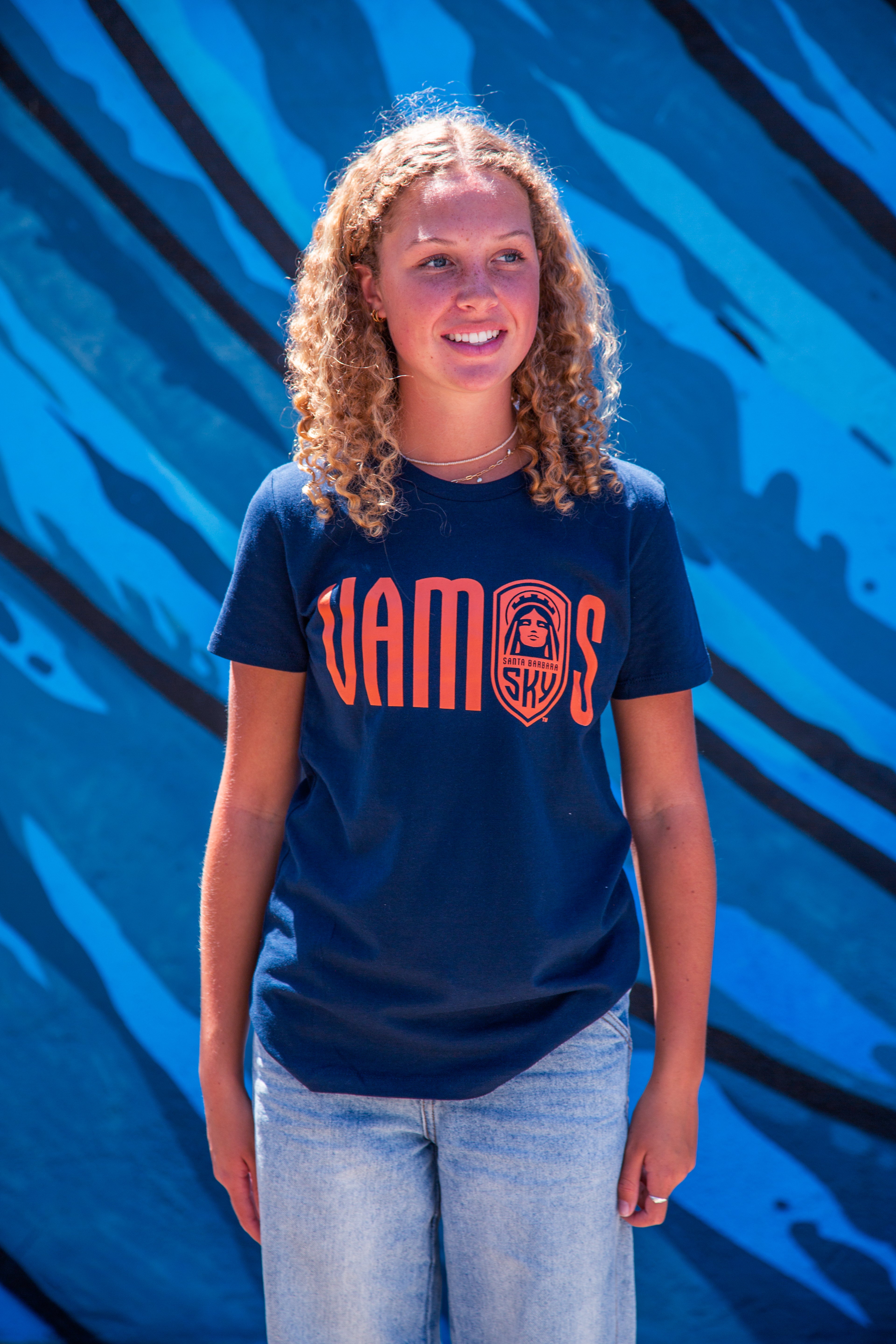 Women's - VAMOS SKY FC Tee - Sky Navy