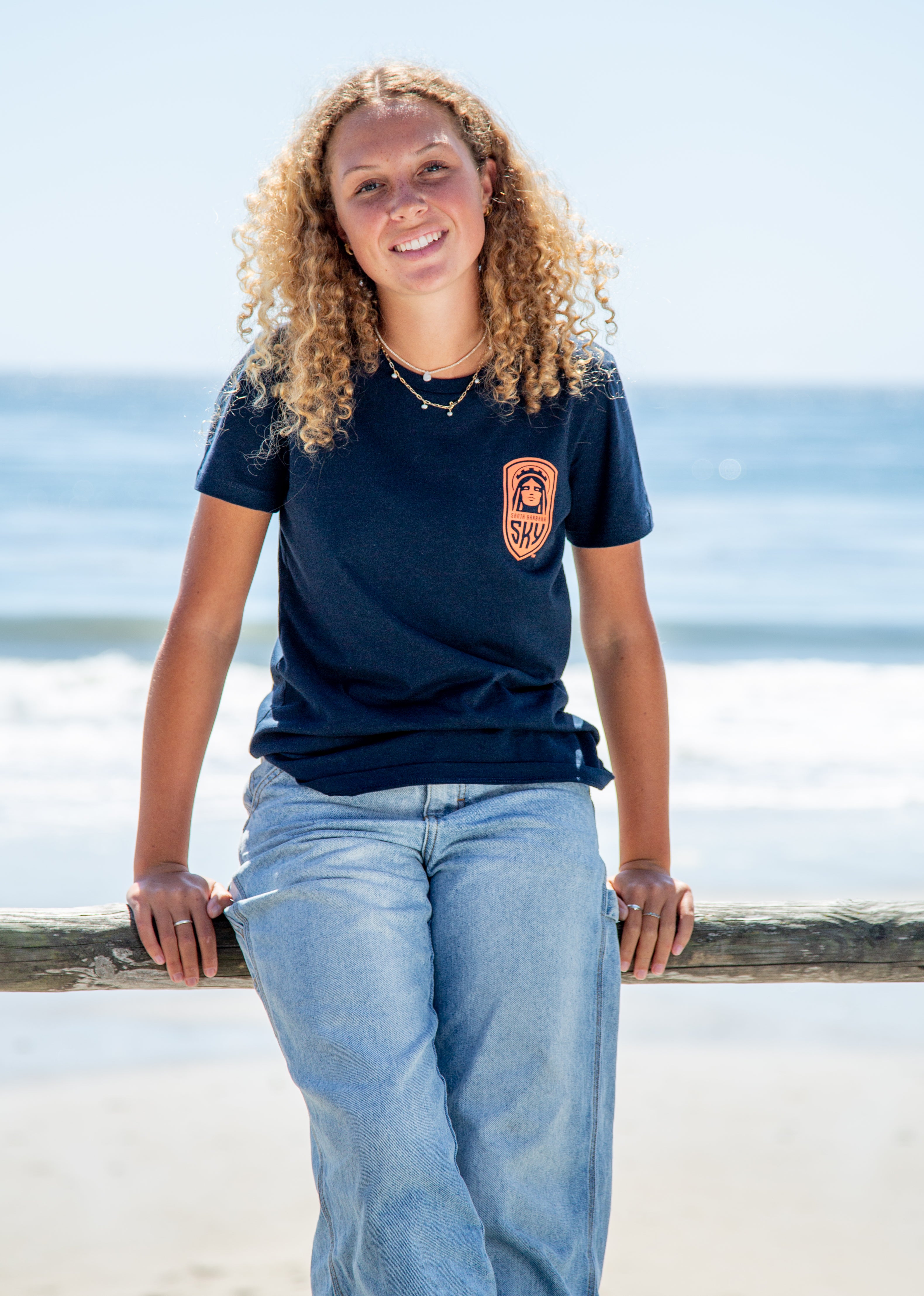 Women’s - Classic SKY FC Crest Tee - Sky Navy