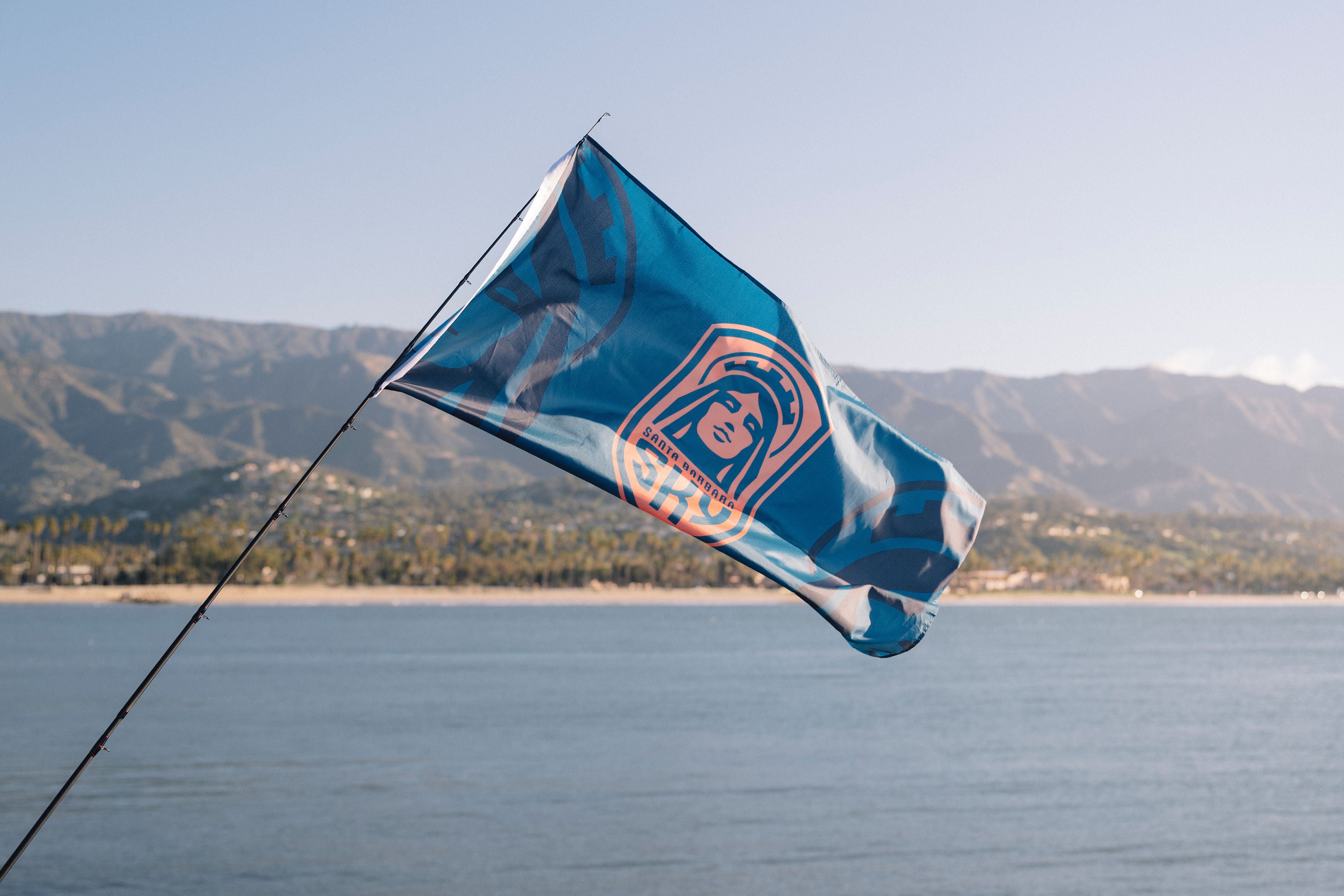 Santa Barbara SKY FC Supporter Flag - Sky Navy