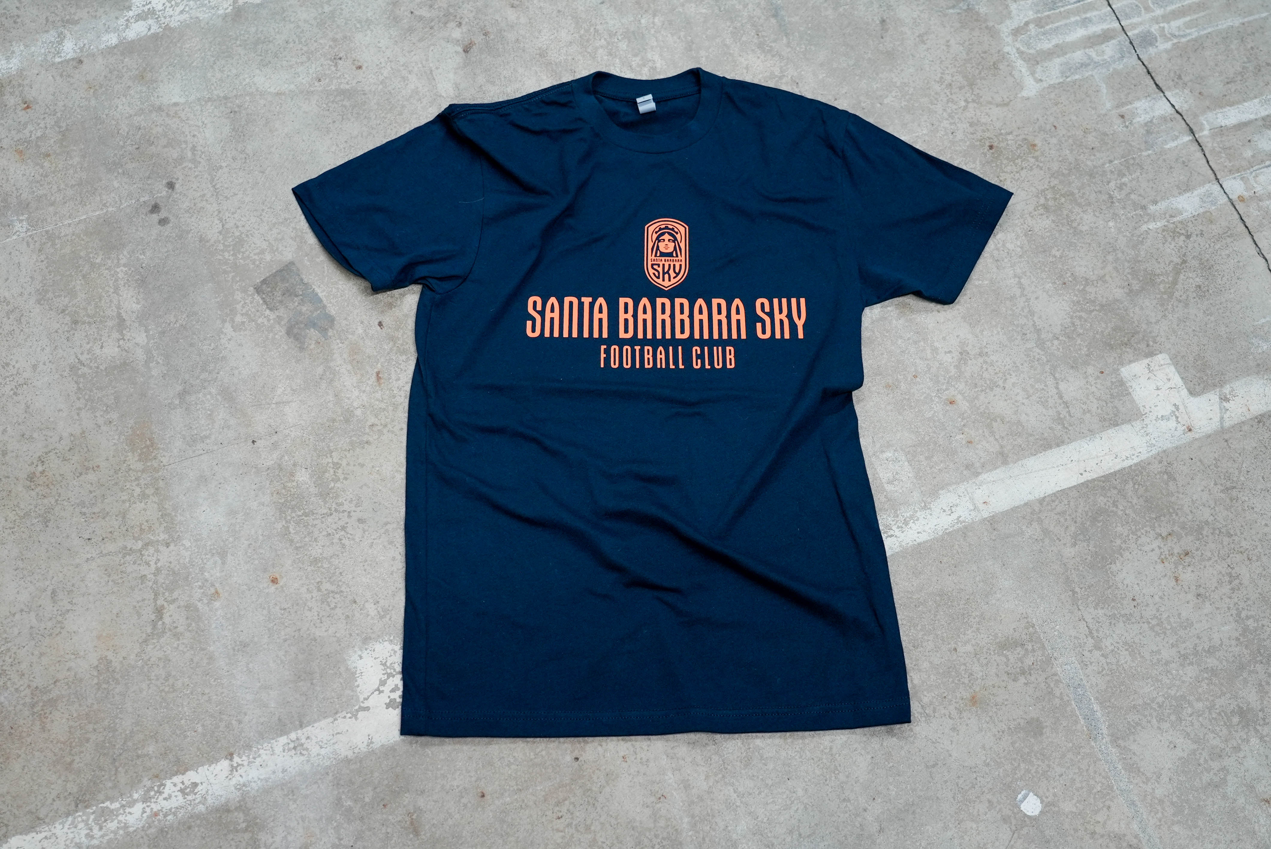 Unisex - Santa Barbara Sky Football Club - Classic Tee - Sky Navy