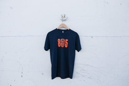 805 SB SKY FC Tee - Heathered Sky Navy