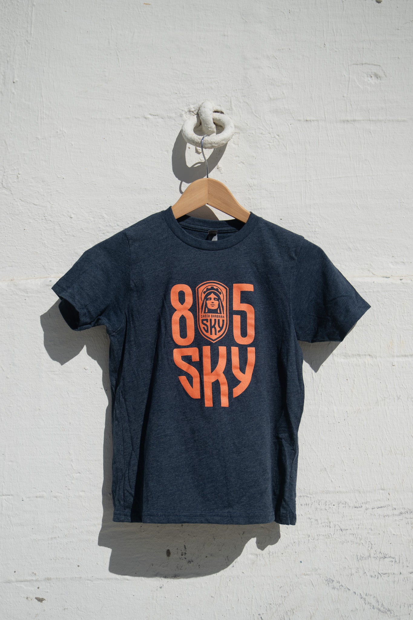 Youth - 805 Sky Tee Shirt - Sky Navy / Terracotta